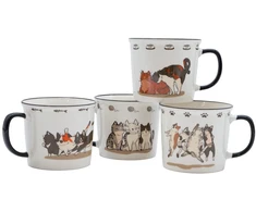 Home4You Puodelis CATS D9xH8cm 400ml, mišrus