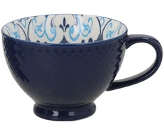 Home4You Mėlyna Puodelis SEREN H7,7cm 355ml, mėlynas