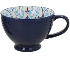 Home4You Mėlyna Puodelis SEREN H7,7cm 355ml, mėlynas