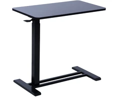 Home4You Stalas ERGO su viena koja 70x40x66-106 cm, rankinis valdymas, juodas