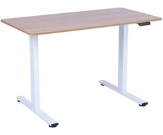 Home4You Stalas ERGO FIT su 1 varikliu 120x60xA71,5-116 cm, ąžuolas/balta