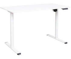 Home4You Stalas ERGO LIGHT su 1 varikliu 120x60x72,5-117,5 cm, baltas