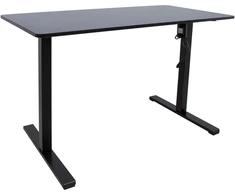 Home4You Rašomasis stalas ERGO OPTIMAL su 1 varikliu, 120x60 cm, Spalva: juoda
