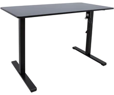 Home4You Rašomasis stalas ERGO OPTIMAL su 1 varikliu, 120x60 cm, Spalva: juoda