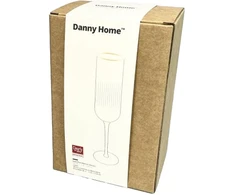 Home4You Šampano taurės su auksiniu kraštu, 2 vnt., aukštis 24,1 cm, 270 ml
