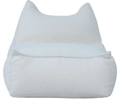 Home4You Sėdmaišis LARRY CAT 100x70x30/56cm, natūralios baltos spalvos