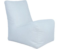 Home4You Pufas LORD 95x65x90/45cm, natūralios baltos spalvos