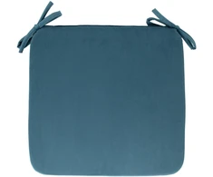 Home4You Chair pad VELVET NEW 39x39xH2,5cm, pilkas mėlynas