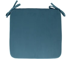 Home4You Mėlyna Chair pad VELVET NEW 39x39xH2,5cm, pilkas mėlynas