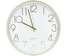 Home4You Wall clock GOLD D50cm, auksinis