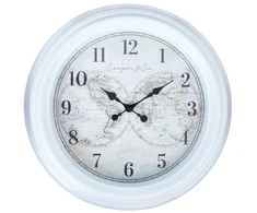 Home4You Sieninis laikrodis GUSTAV D60cm, baltas