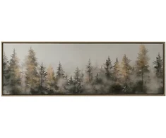 Home4You Sienų meno kūrinys WALLY 30x90cm, Eglės miškas