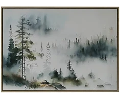 Home4You Sienų meno kūrinys WALLY 45x60cm, miglotas miškas