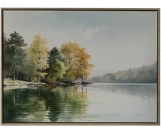 Home4You Sienų meno kūrinys WALLY 45x60cm, Miškas prie ežero
