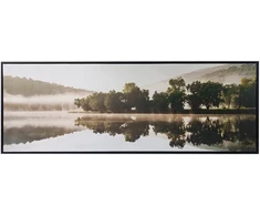 Home4You Sienų meno kūrinys WALLY 50x140cm, rūkas ant ežero