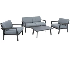 Lauko baldų komplektas Home4You Sodo baldų komplektas DELGADO table, sofa and 2 chairs
