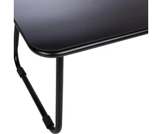 Lauko baldų komplektas Home4You Sodo baldų komplektas MACOS table, sofa and 2 chairs, pilkas/juodas