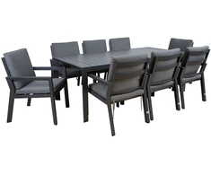 Lauko baldų komplektas Home4You Sodo baldų komplektas TOMSON stalas ir 8 kėdės