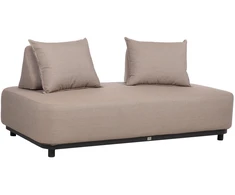 Lauko baldų komplektas Home4You Sofa AMORE, 2 vietų, smėlio spalvos