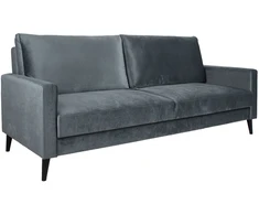 Home4You Sofa-lova ANNA su daiktadėže Pilkas aksomas