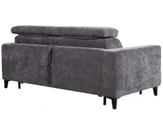 Home4You Išskleidžiama sofa „FRODE“ su spyruokliniu čiužiniu, pilkos spalvos