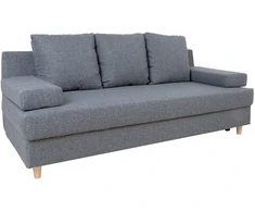 Home4You Sofa-lova VELLA su daiktadėže, pilka