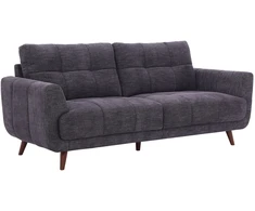 Home4You Dark Sofa STEVE, 3 vietų, tamsiai pilka