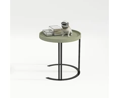 Home4You Šoninis staliukas KEIRA D50xH50cm, žalias