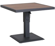 Reguliuojamo auksčio stalas PARKER 90x90xH52-75cm, pilkas