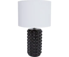 Home4You Stalinis šviestuvas DUNIK H39cm, juodas