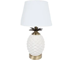 Home4You Lamp Stalinis šviestuvas ANANAS H45cm, baltas