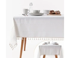 Home4You Staltiesė EASY CARE 140x180cm, balta su kutu