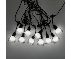 Home4You Šviestuvai FLICKER 10 LED lempučių / 4,5 m, šaltai balta šviesa