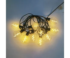 Home4You Šviestuvai TWIST 10 LED lempučių / 4,5 m, šiltai balta šviesa
