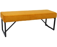 Home4You Bench Suoliukas MYLA geltonas velvetas