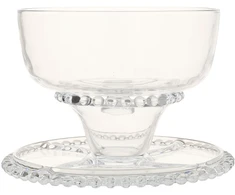 Home4You Stiklinė lėkštė 3in1 torto lėkštė D31xH23cm