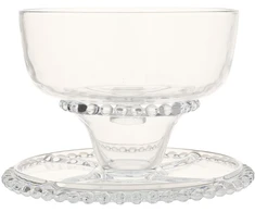 Home4You Stiklinė lėkštė 3in1 torto lėkštė D31xH23cm