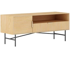 Home4You TV staliukas BASSEL 120x40xH50cm, 3D melaminas