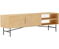 Home4You TV staliukas BASSEL 160x40xH50cm, 3D melaminas