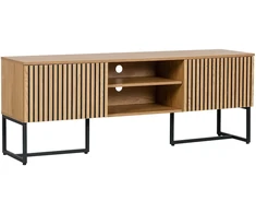 Home4You TV staliukas HAMPTON 160x40xH60cm, melaminas su ąžuolo žieve