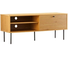 Home4You TV staliukas LINE 120x40xH50cm, melaminas su ąžuolo žieve