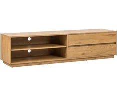 Home4You TV staliukas SACHA 180x40xH43cm, melaminas su ąžuolo žieve