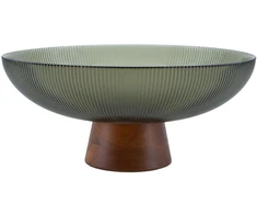 Home4You Glass bowl FRUIT BOWL D26x11cm