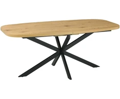 Home4You Valgomojo stalas RAMONA 180/220x90xH75cm Šviesus medis