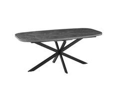 Home4You Valgomojo stalas RAMONA 180/220x90xH75cm, betono spalvos