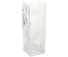 Home4You Vaza ZANA 10x10xH30cm, skaidrus stiklas