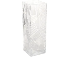 Home4You Vaza ZANA 10x10xH30cm, skaidrus stiklas