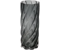 Home4You Vaza LAURO, D10xA25cm, pilkas stiklas