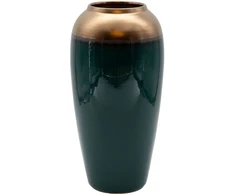 Home4You Vase TITAN STONE D17xH33cm, dark žalias