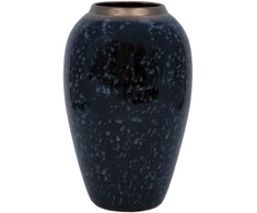 Home4You Vaza „TITAN STONE“, D17 x H27 cm, juoda/pilka